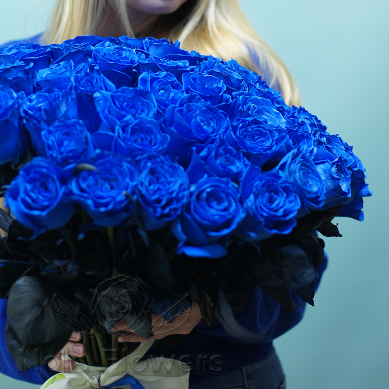 75 синих роз (Эквадор)