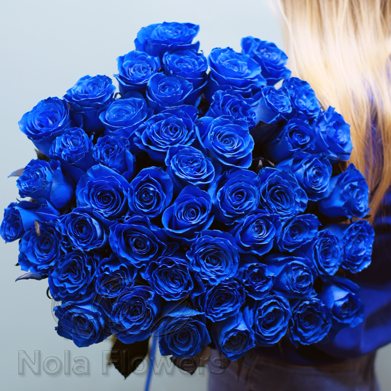 75 синих роз (Эквадор)