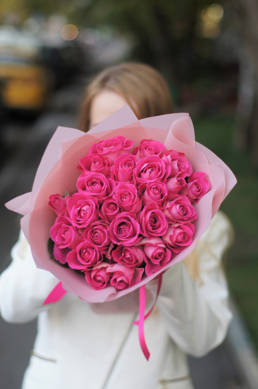 35 розовых роз (Кения)