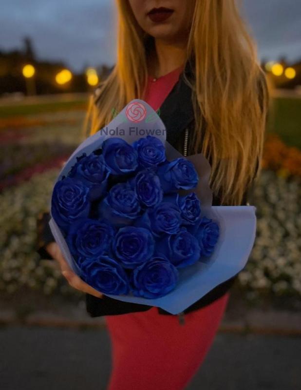Синяя роза поштучно