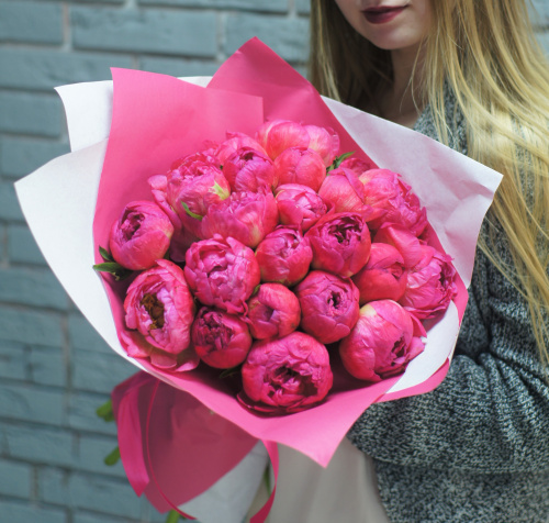 21 коралловый пион