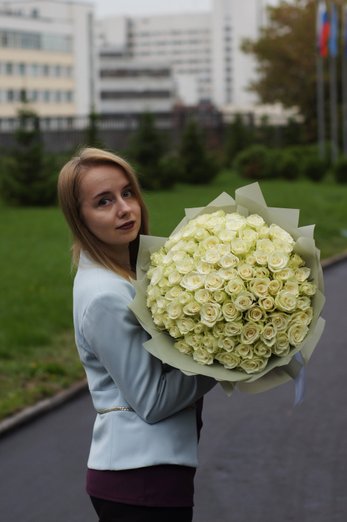 101 белая роза (Кения)