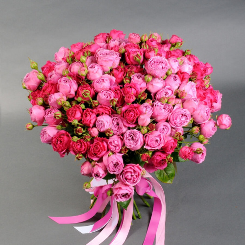 31 кустовая роза микс Баблс