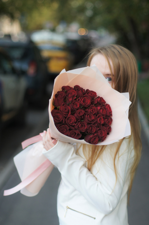 35 красных роз (Кения)