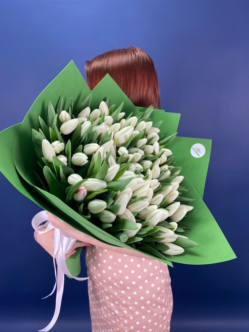 101 белый тюльпан