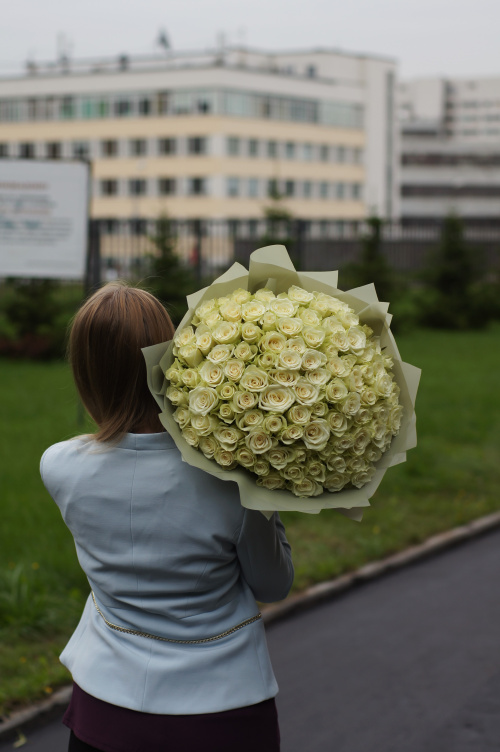 101 белая роза (Кения)