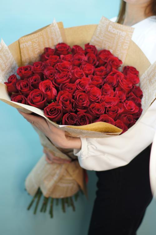 51 красная роза (Эквадор)