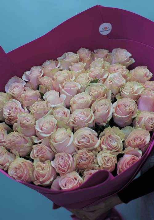 51 роза Пинк Мондиаль (Эквадор)