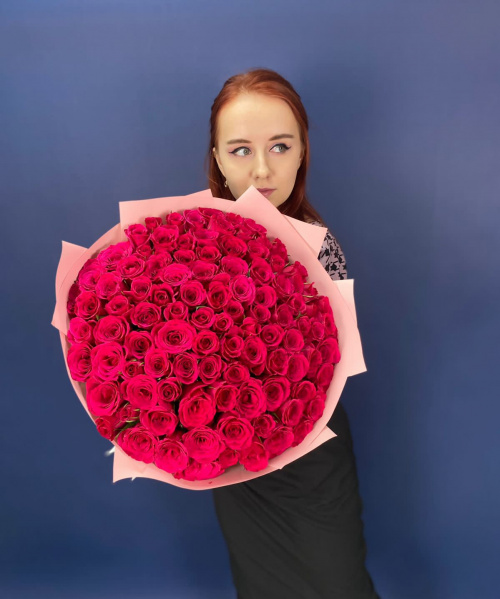 101 малиновая роза (Кения)