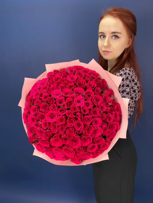 101 малиновая роза (Кения)