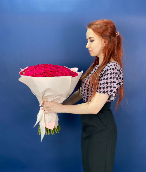 101 малиновая роза (Кения)