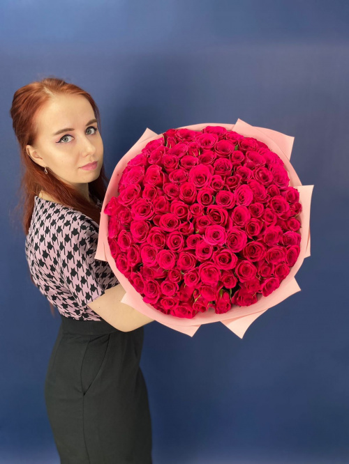 101 малиновая роза (Кения)