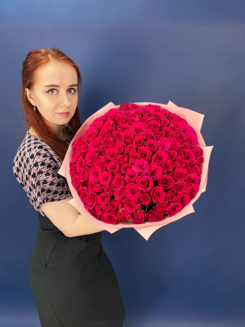 101 малиновая роза (Кения)