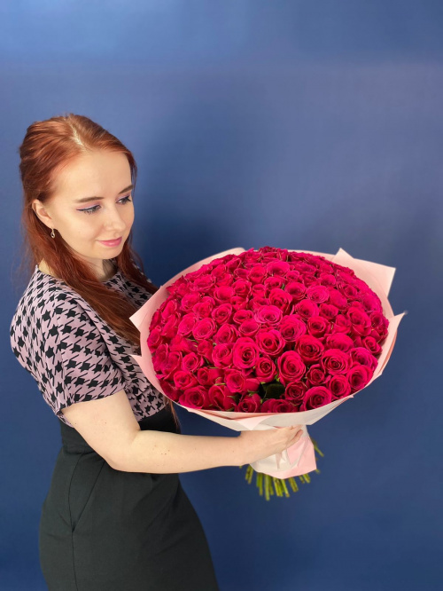 101 малиновая роза (Кения)