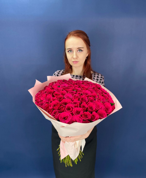 101 малиновая роза (Кения)