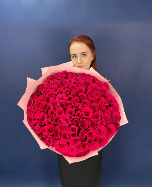 101 малиновая роза (Кения)