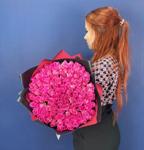 101 розовая роза (Кения)