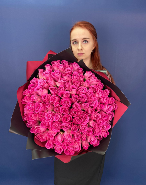 101 розовая роза (Кения)