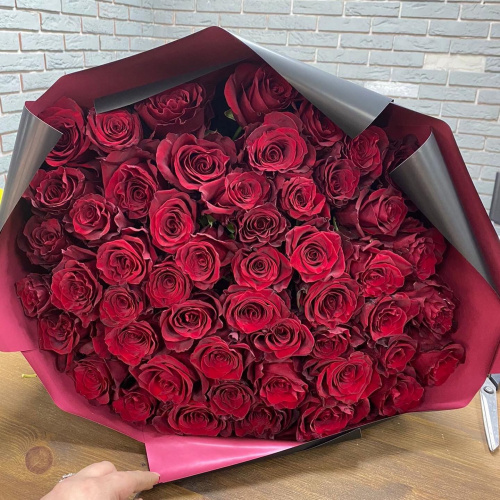 51 красная роза (Эквадор)