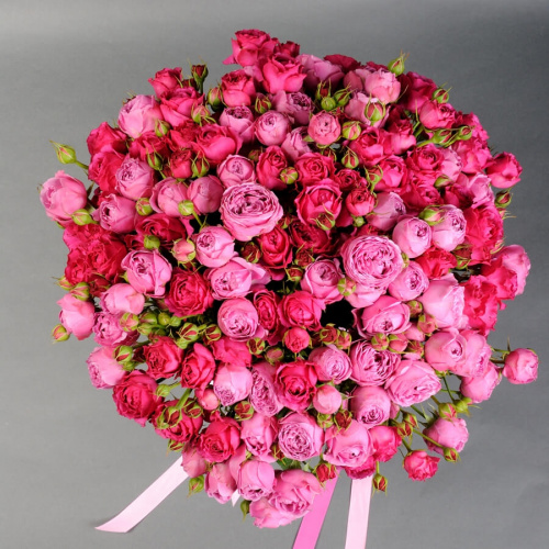 31 кустовая роза микс Баблс