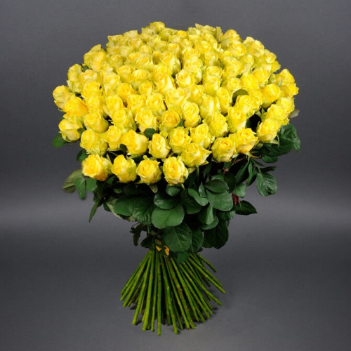 101 желтая роза