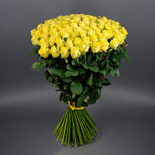 101 желтая роза