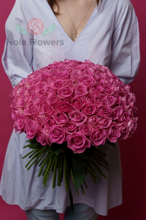 101 розовая роза (Кения)