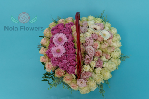 Корзина в виде сердца