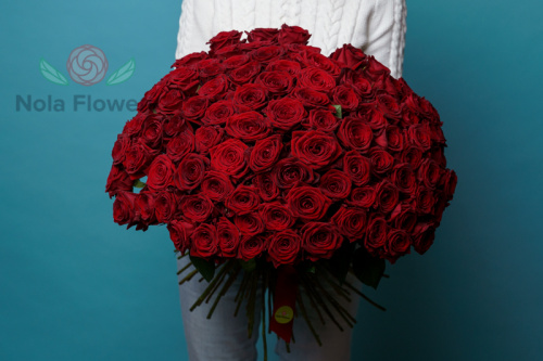 101 красная роза