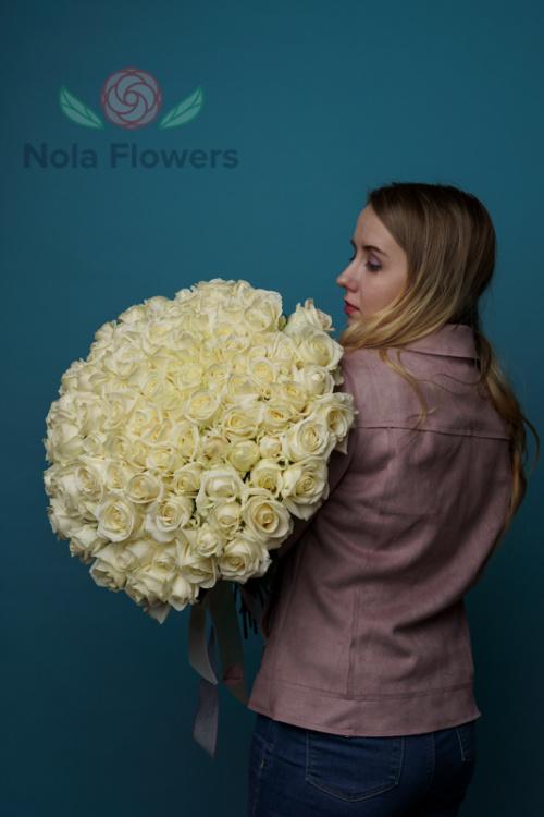 101 белая роза