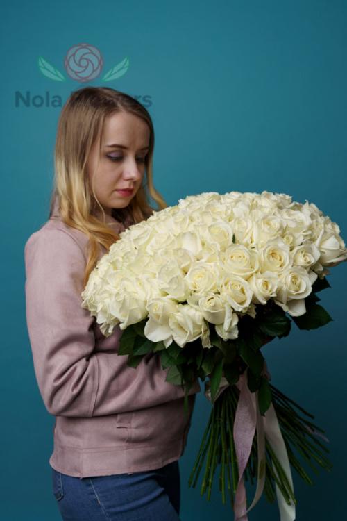 101 белая роза