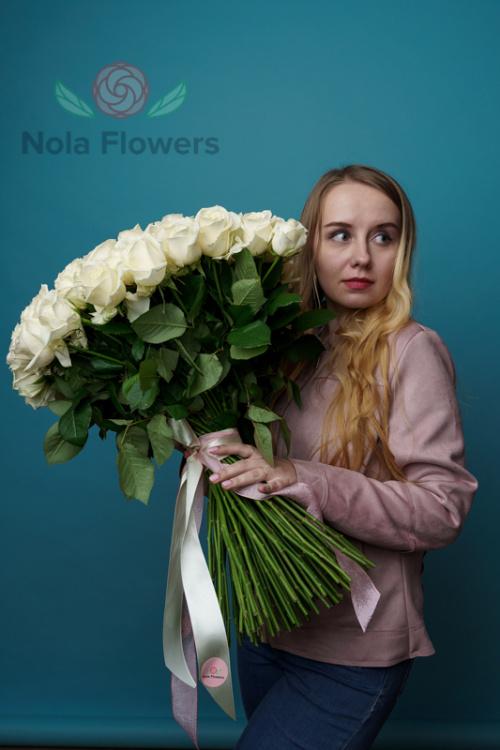 101 белая роза